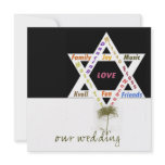 Flower of Life Jewish Wedding Announcement