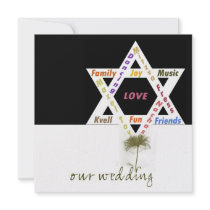 Flower of Life Jewish Wedding Announcement