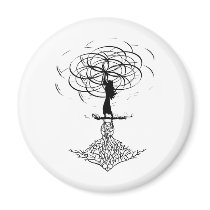 Flower of Life Fridge Magnet