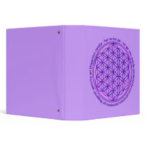 Flower Of Life - Moola Mantra - violet Vinyl Binder