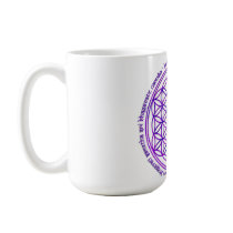 Flower Of Life - Moola Mantra - violet Coffee Mugs