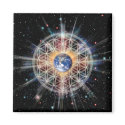 Flower of Life on Earth magnets
