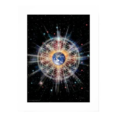 Flower of Life on Earth Poster by danielholeman