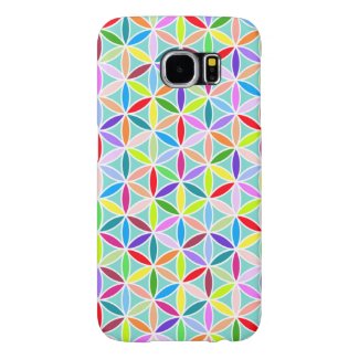 Flower of Life Pattern – Multicoloured Samsung Galaxy S6 Cases