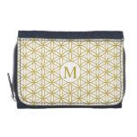 Flower of Life Ptn (Personalised) – Gold on White Wallets