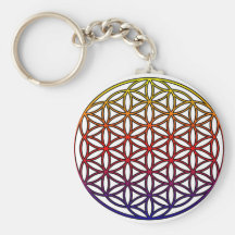 Flower of Life Sacred Geometry Symbol - 1 Key Chain