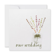 Flower of Life Wedding Berry Personalized Invitation