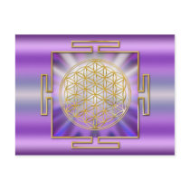 Flower OF Life Yantra Post Cards