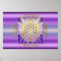 Flower Of Life Yantra Posters