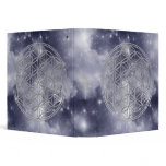 Flower Of Live / silver | dark blue universe Vinyl Binder