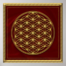 Flower of the life - Flower OF life - gold