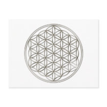 Flower of the life/Flower OF Life | more silver bi Postcards