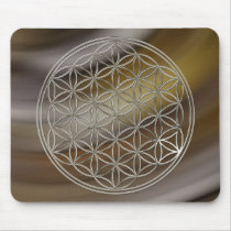 Flower of the life/Flower OF Life | more silver br Mousepad