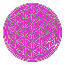 Flower of the life/Flower OF Life | more silver vi Round Sticker