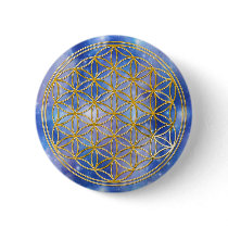 Flower of the life | small BG heaven Pinback Button