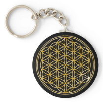 Flower of the life | small black keychains