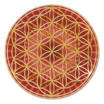 Flower of the life | small talk radially BG Round Stickers