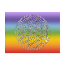 Flower of the life/the Flower OF Life | more silve Postcard
