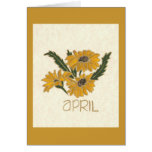 FLOWER OF THE MONTH APRIL cards