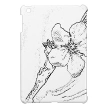 flower outline case for the iPad mini