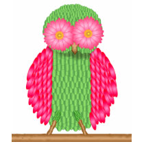 Flower Owl t-shirts