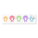 Flower Owl's Sticker bumper stickers by littleamylee Flower Owl's Sticker bumper stickers