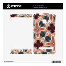 Flower Pattern HTC Evo 4G Decals