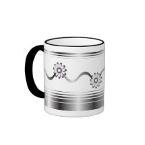Flower Pattern mugs by Lidusik Flower Pattern mugs