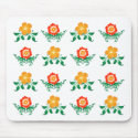 Flower Pattern: Vector Drawing: mousepads