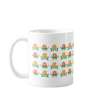 Flower Pattern: Vector Drawing: mugs by spiritswitchboard Flower Pattern: Vector Drawing: mugs