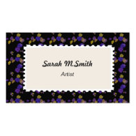 flower patterns, general business card template