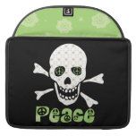 Flower Peace Skull Sleeve For MacBooks