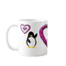 Flower Penguin Coffee Mugs