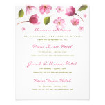 Flower Petal and Leaves Accommodation Insert Announcements