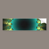 Flower Petal Fractal Border bumper stickers