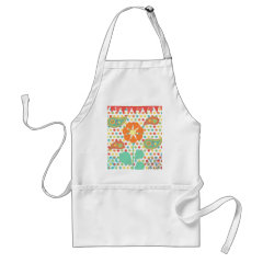Flower Polka Dots Paisley Spring Whimsical Gifts Apron