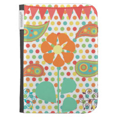 Flower Polka Dots Paisley Spring Whimsical Gifts Kindle Cases