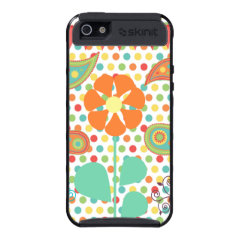 Flower Polka Dots Paisley Spring Whimsical Gifts Cover For iPhone 5