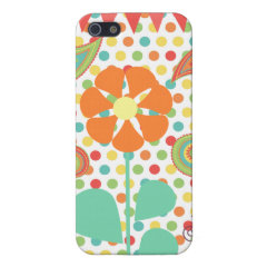 Flower Polka Dots Paisley Spring Whimsical Gifts iPhone 5 Cases