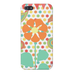 Flower Polka Dots Paisley Spring Whimsical Gifts Cases For iPhone 5