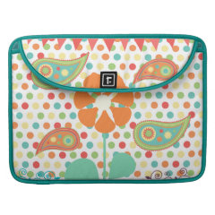Flower Polka Dots Paisley Spring Whimsical Gifts Sleeve For MacBook Pro