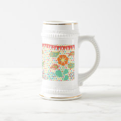 Flower Polka Dots Paisley Spring Whimsical Gifts Coffee Mugs