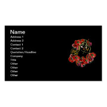 Flower Poppy Business Card