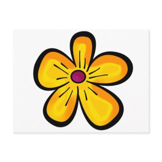 Flower postcard