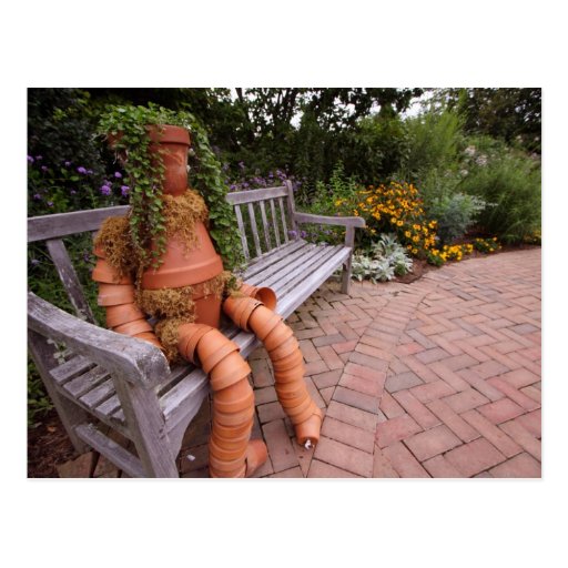 Flower Pot Girl Post Cards
