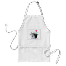 Flower Pot On A Tricycle Aprons