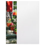 Flower Pots and Red Shutters Letterhead Design