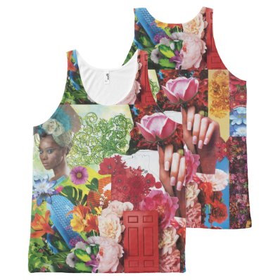 Flower Power Collage All-Over Print Tank Top