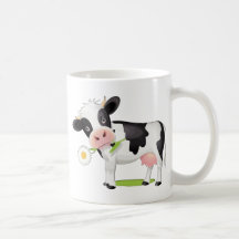 Flower Power Cow Coffee Mugs