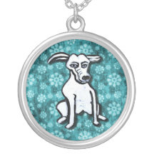 Flower power del perro - azul grimpola personalizada